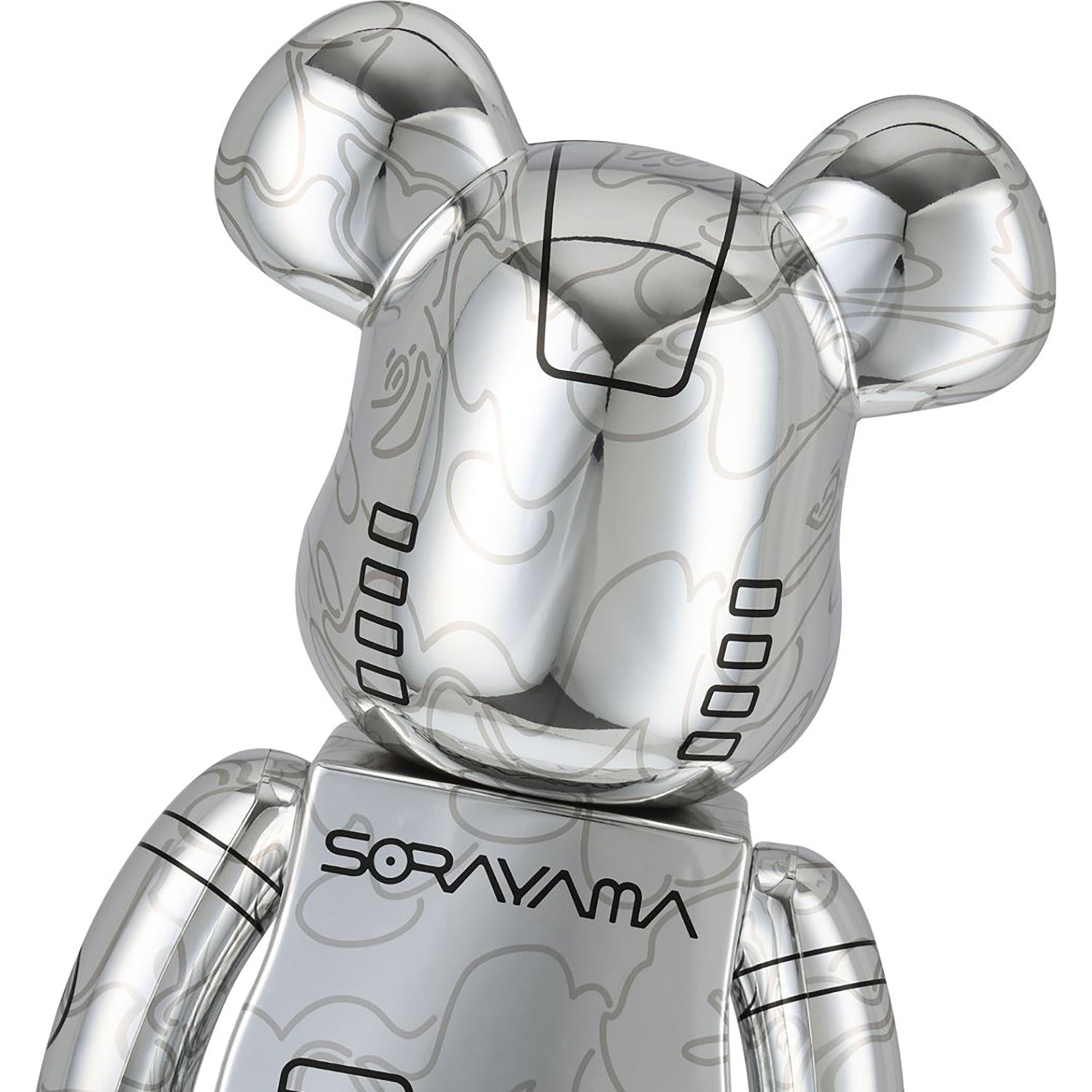 BABY MILO X HAJIME SORAYAMA X BE@RBRICK SILVER 1000%