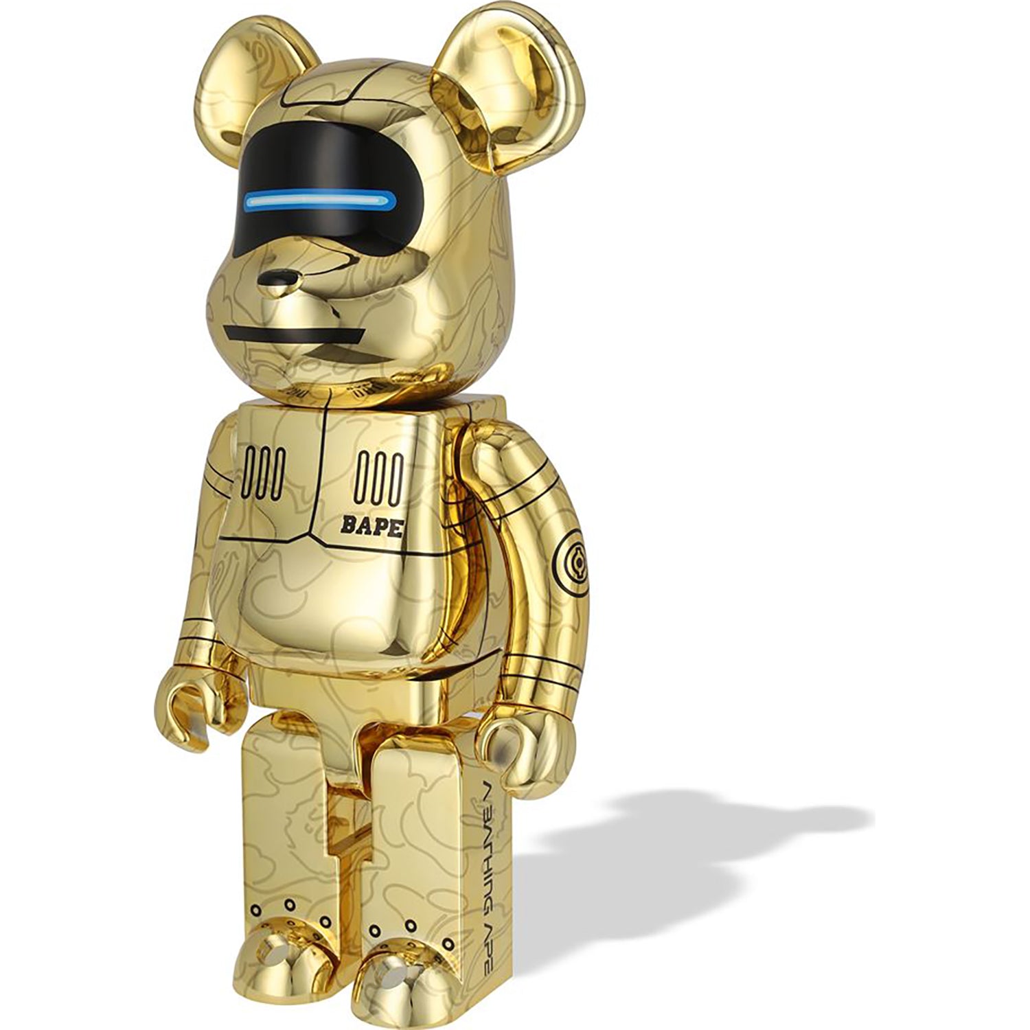 BABY MILO X HAJIME SORAYAMA X BE@RBRICK GOLD 1000%