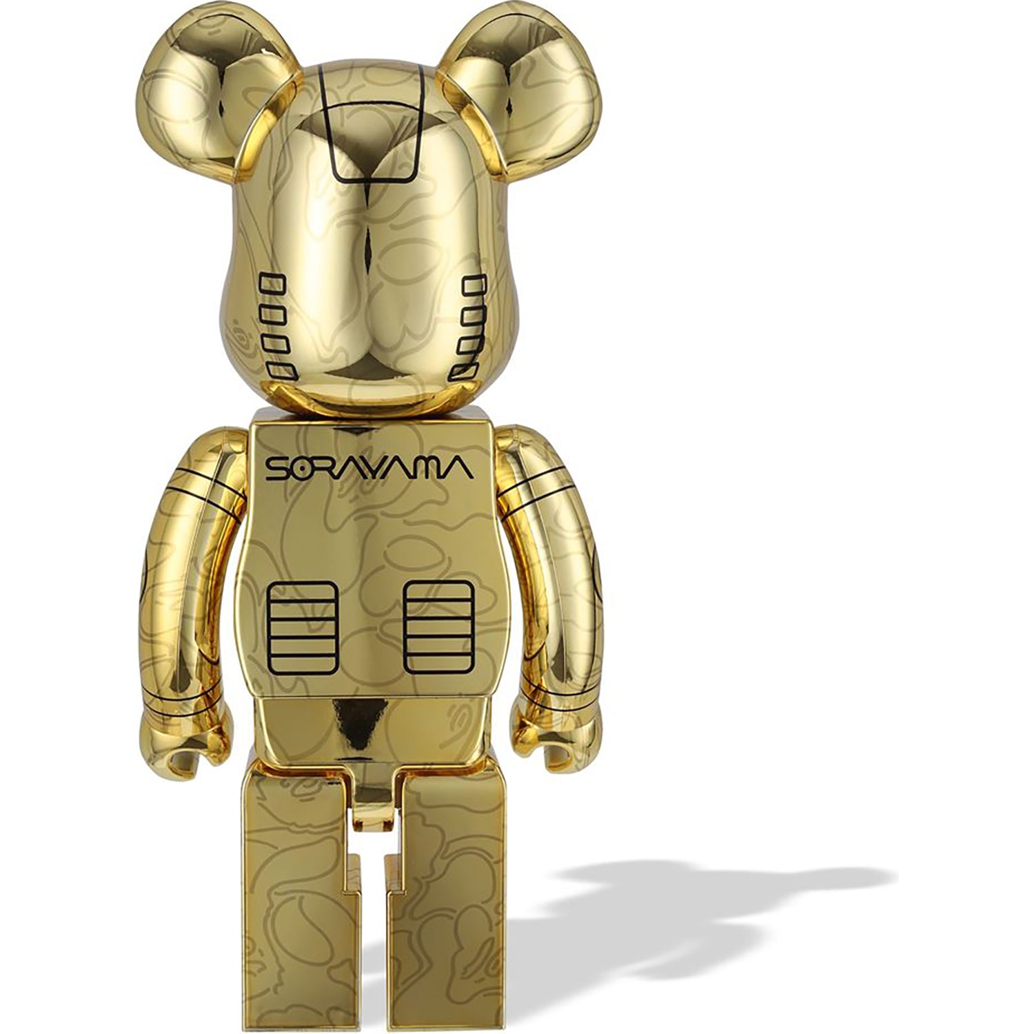 BABY MILO X HAJIME SORAYAMA X BE@RBRICK GOLD 1000%