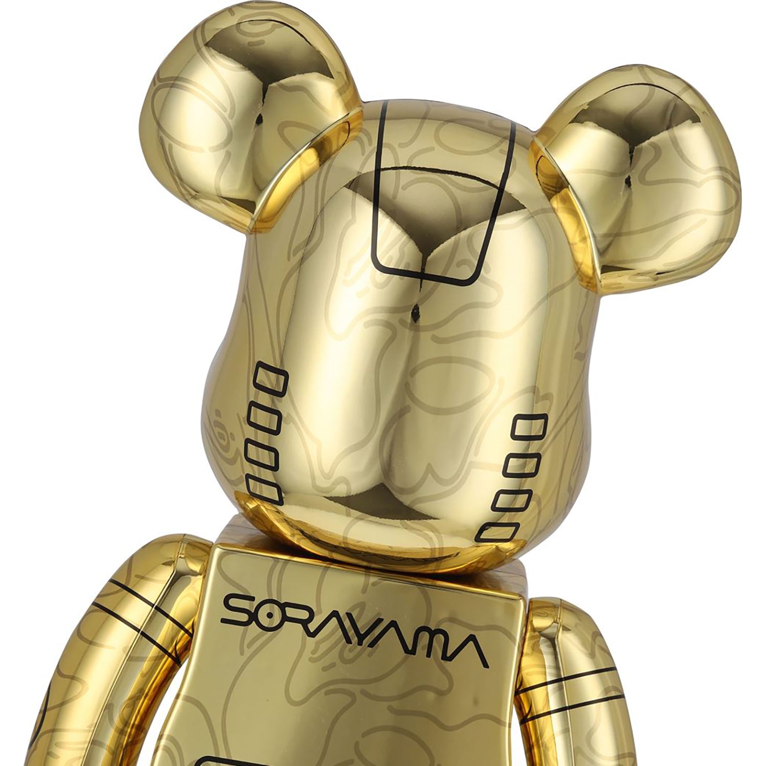 BABY MILO X HAJIME SORAYAMA X BE@RBRICK GOLD 1000% – us.bape.com