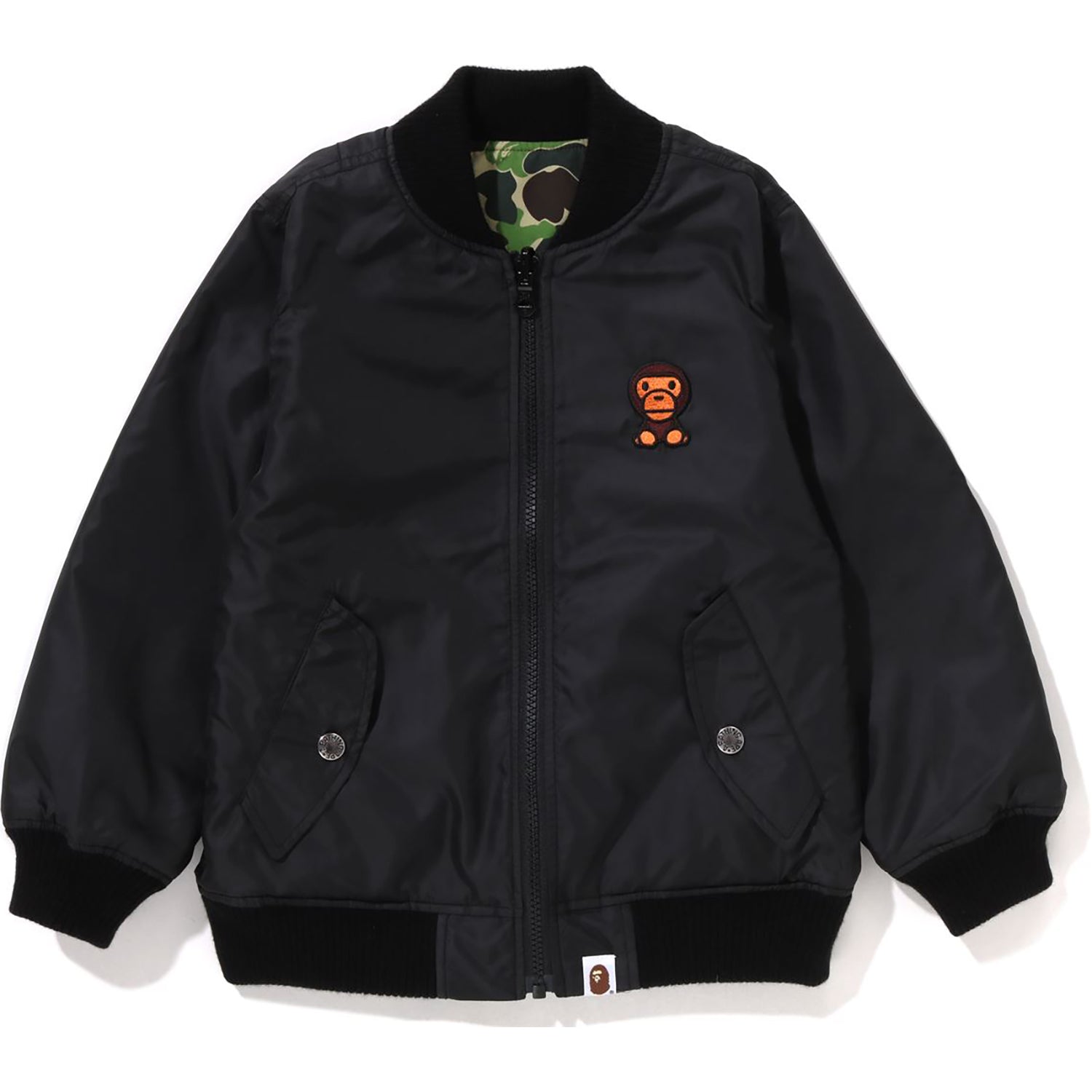 ABC CAMO BABY MILO REVERSIBLE MA-1 JACKET KIDS – us.bape.com