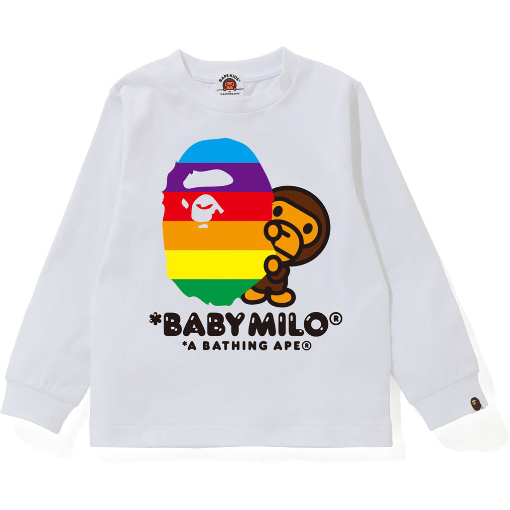 RAINBOW APE HEAD MILO L/S TEE KIDS