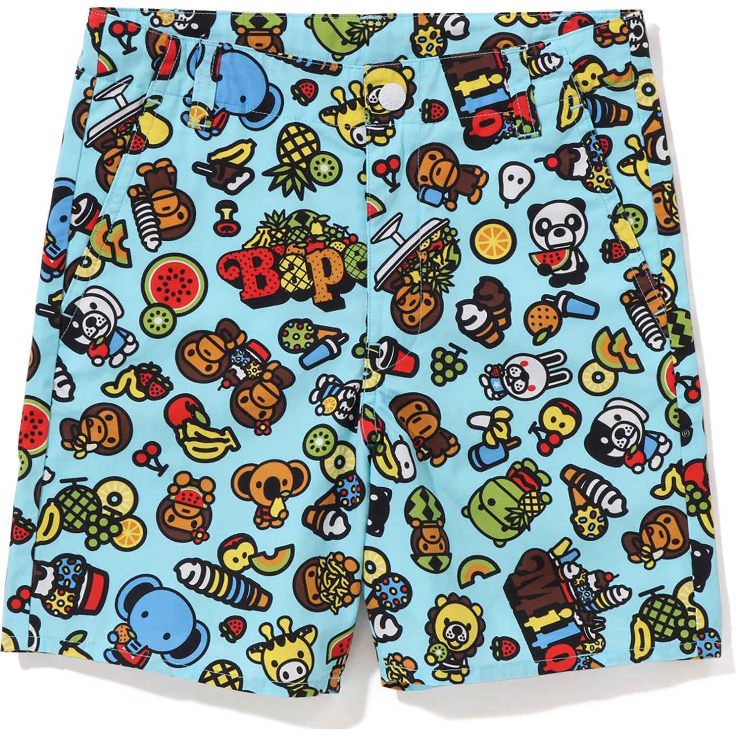 BABY MILO 星と猿柄 コットンショートパンツ M BABY MILO MIXED FRUIT SHORTS KIDS – us.bape.com