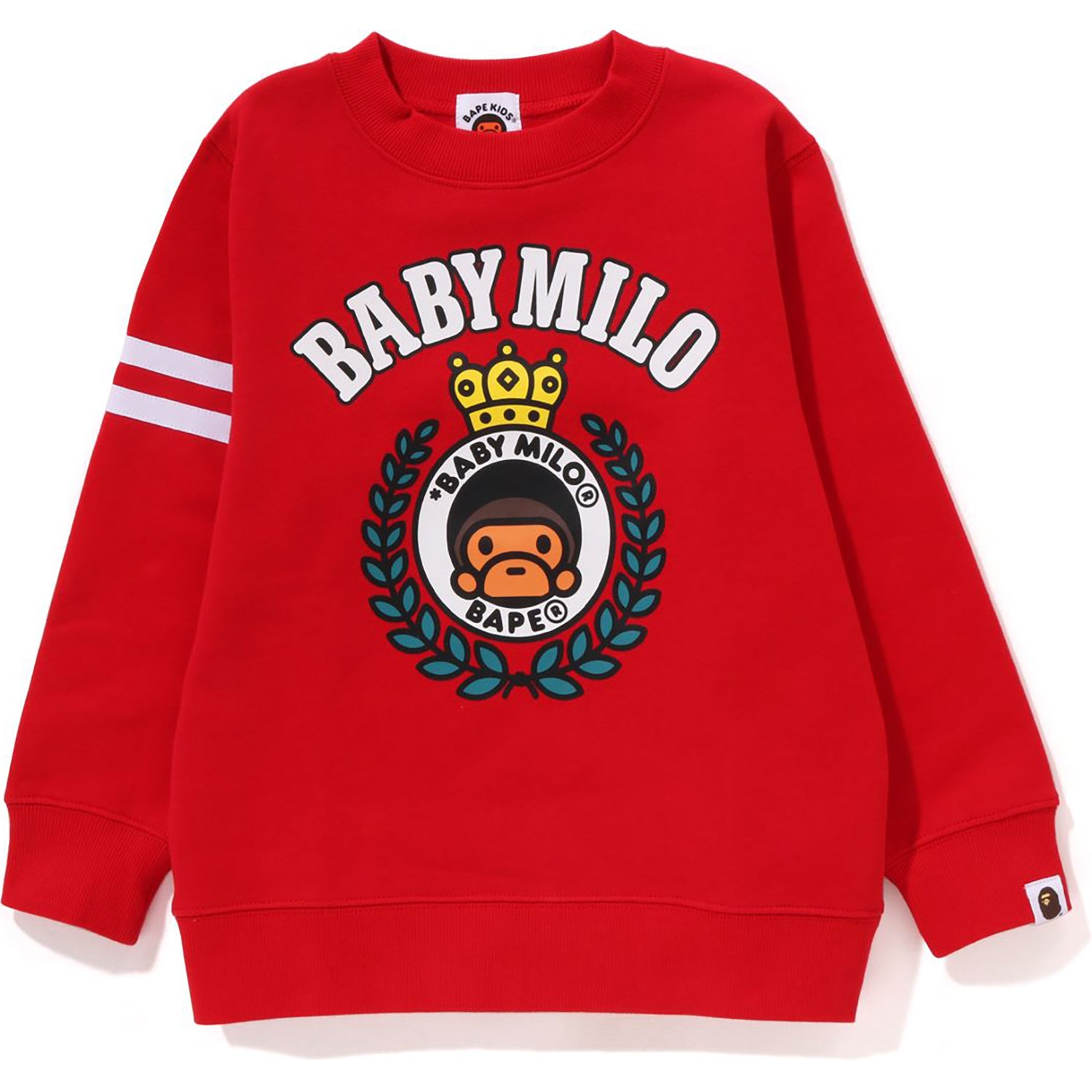 BABY MILO EMBLEM CREWNECK KIDS – us.bape.com