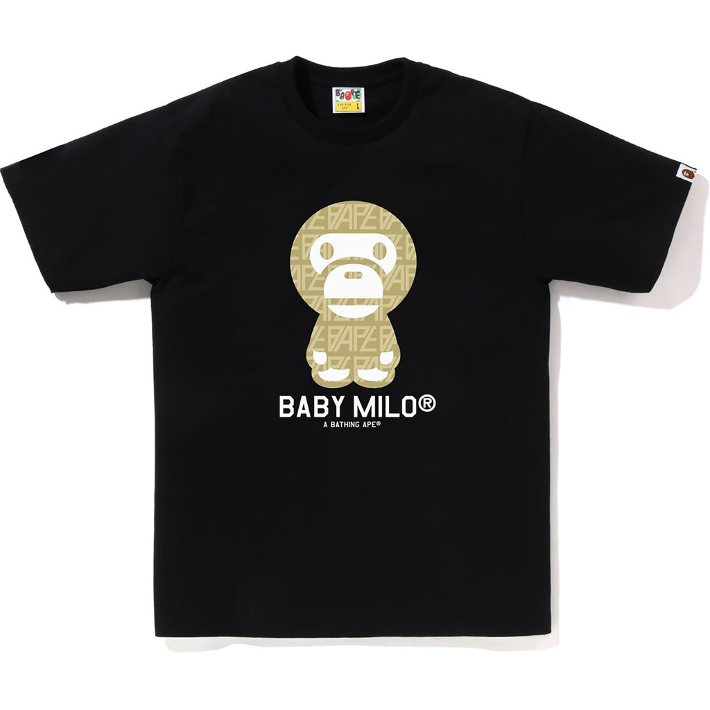 BAPE LOGO MONOGRAM BABY MILO TEE MENS