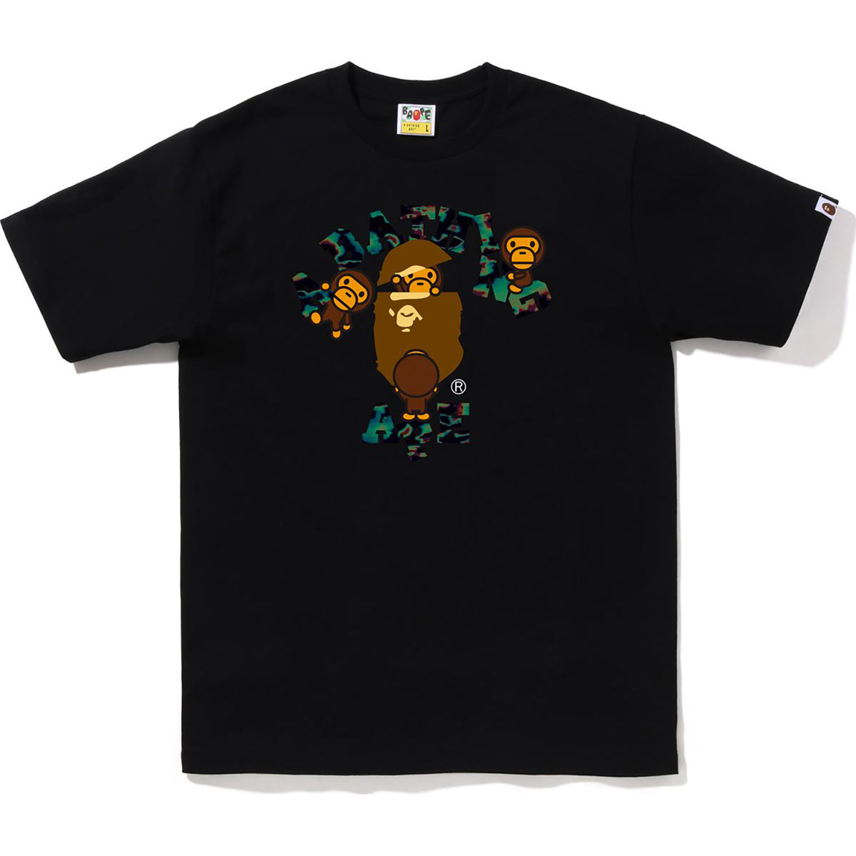 BAPE THERMOGRAPHY COLLEGE MILO TEE MENS