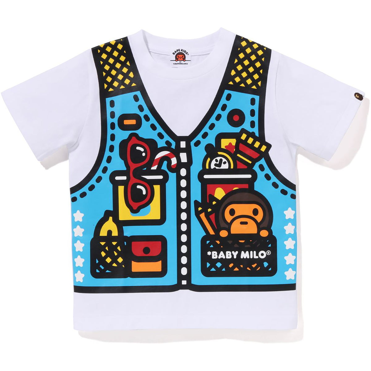 BABY MILO FISHING VEST PRINT TEE KIDS