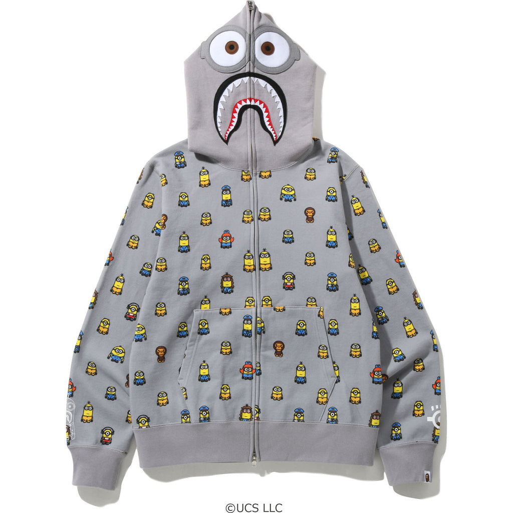 Minions Shark Full Zip Hoodie Mens 2I73-115-901 / White / Small