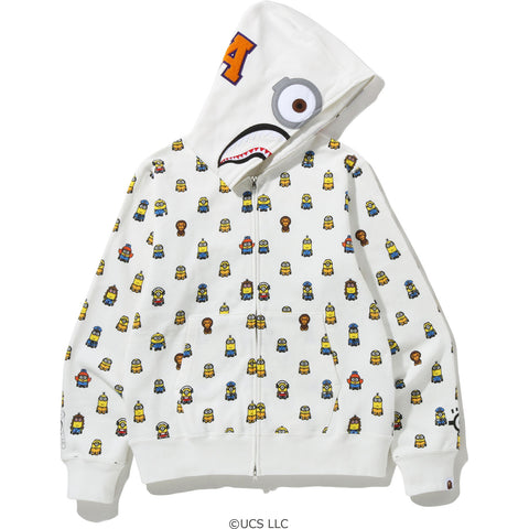 MINIONS SHARK FULL ZIP HOODIE MENS