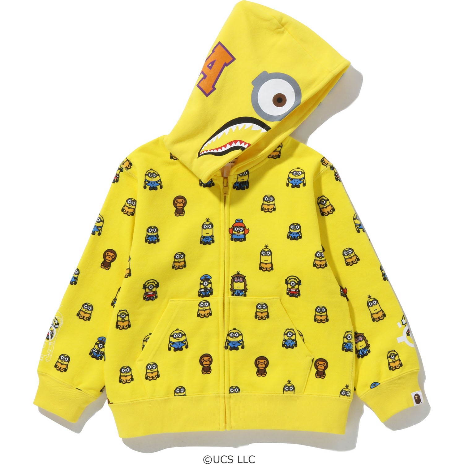 MINIONS SHARK ZIP HOODIE KIDS