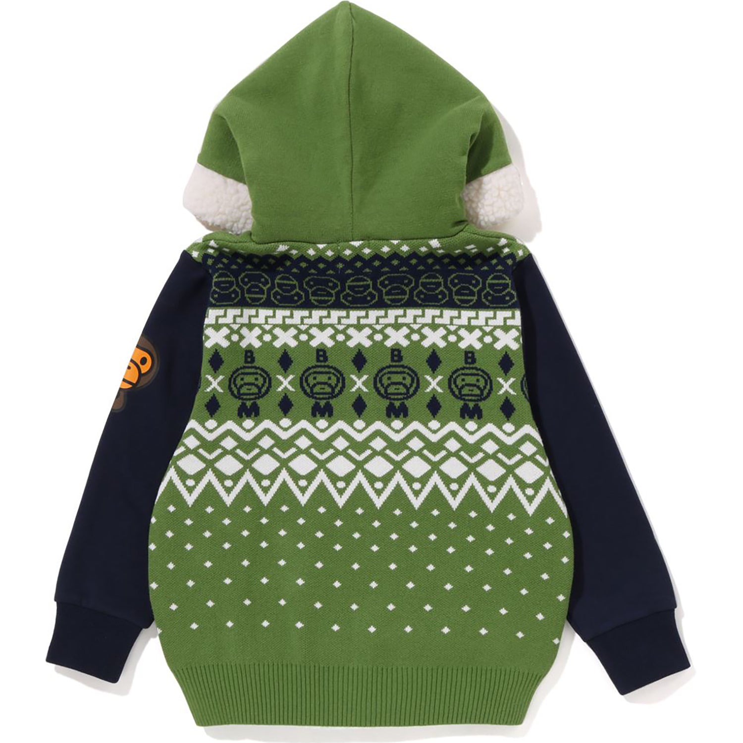 BABY MILO NORDIC KNIT ZIP HOODIE KIDS – us.bape.com