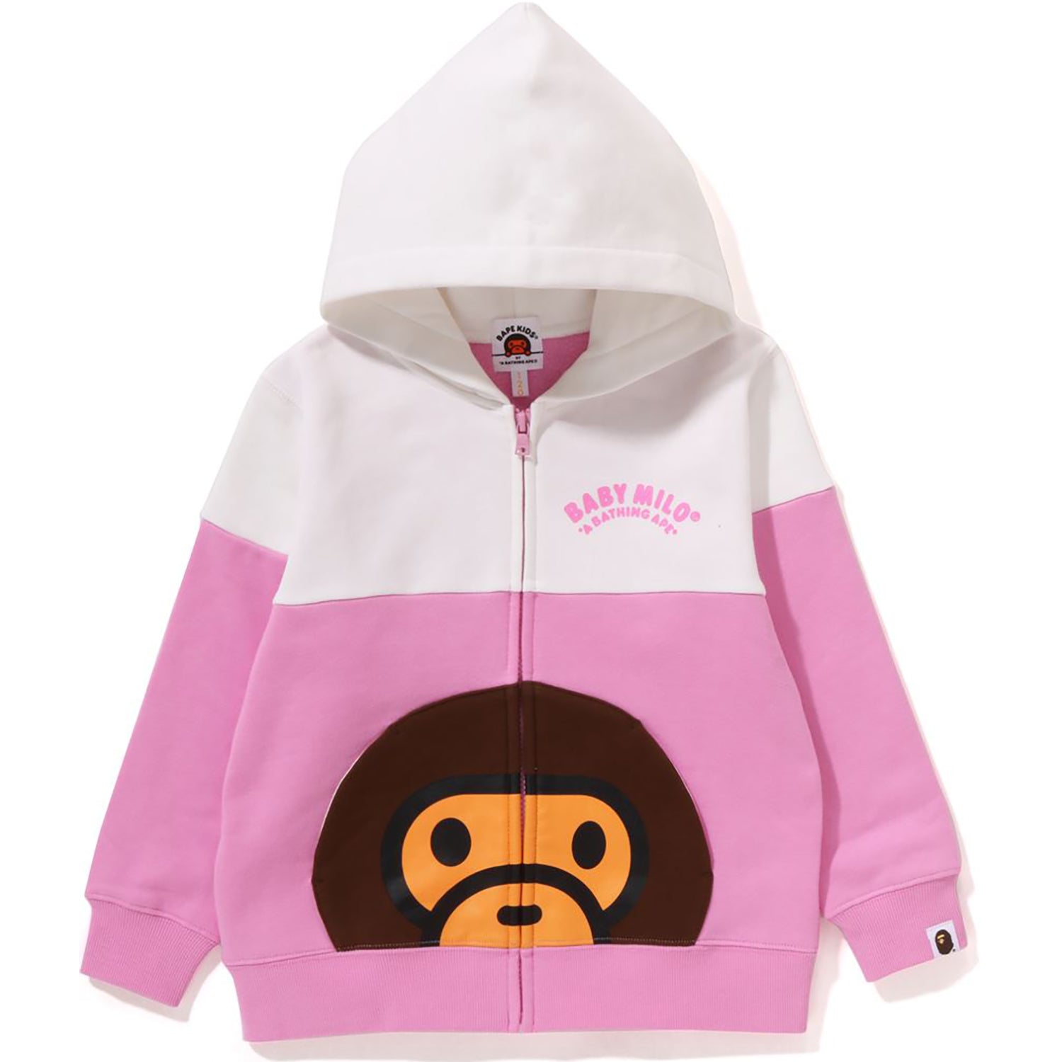 BABY MILO POCKET COLOR BLOCK ZIP HOODIE KIDS – us.bape.com