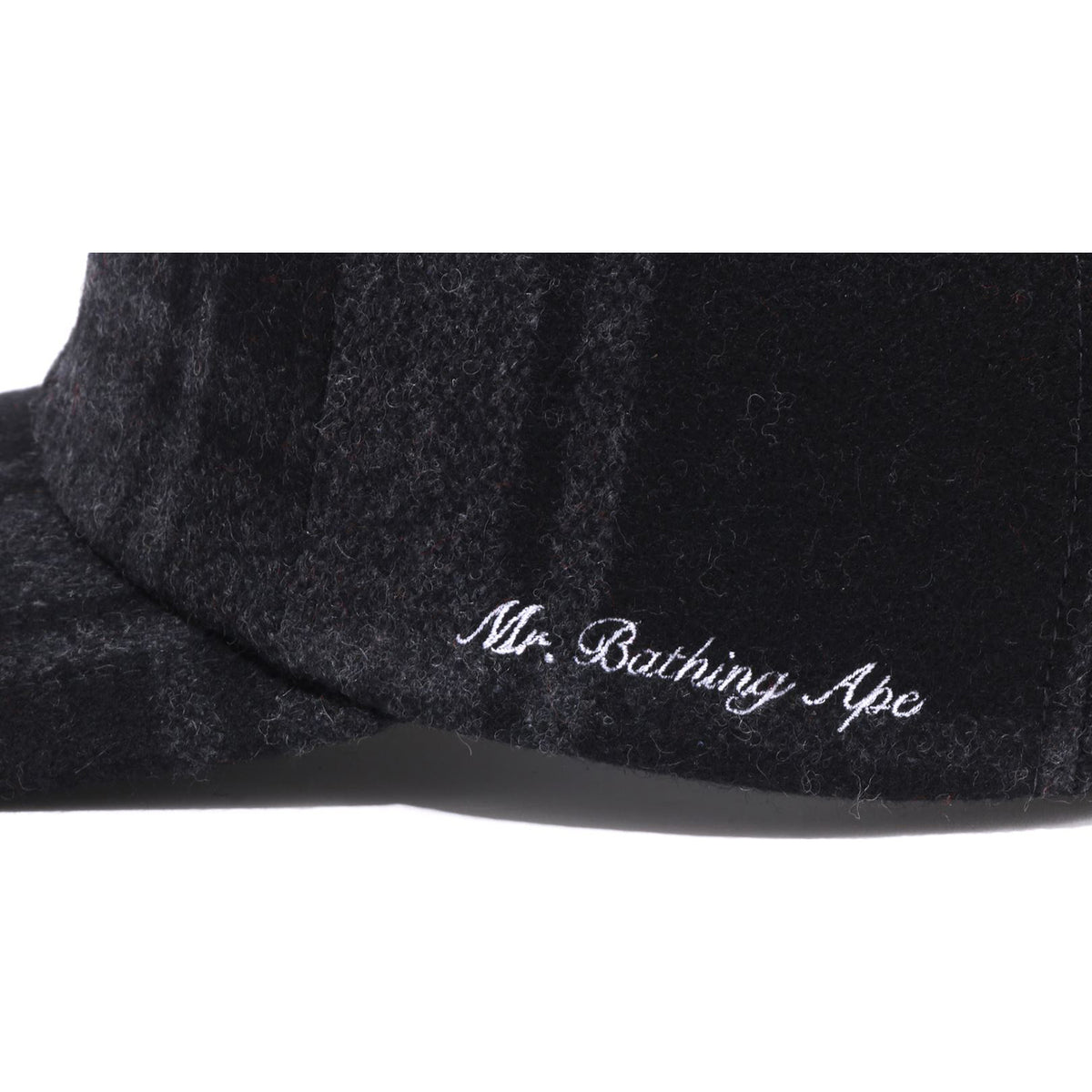 MR. BATHING APE FLANNEL CHECK CAP MENS