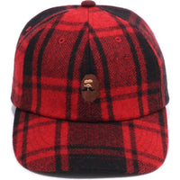 MR. BATHING APE FLANNEL CHECK CAP MENS