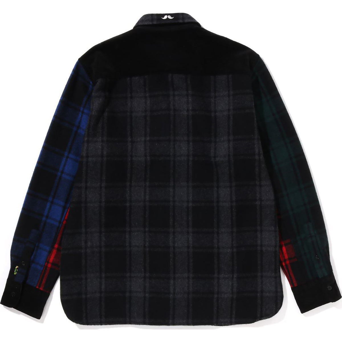 MR. BATHING APE FLANNEL CHECK WIDE FIT SHIRT MENS