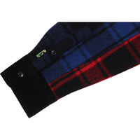 MR. BATHING APE FLANNEL CHECK WIDE FIT SHIRT MENS