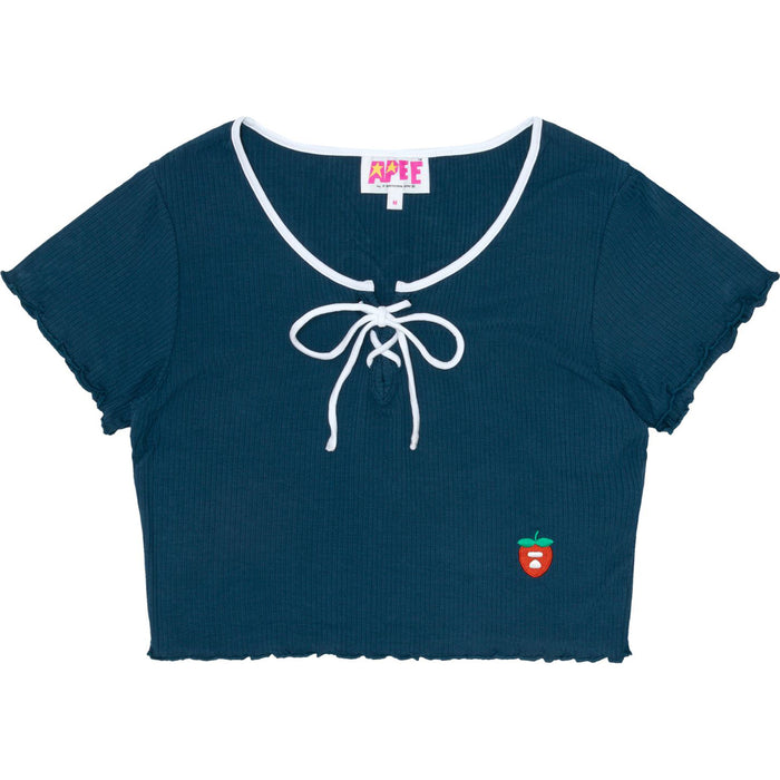 APEE LACE-UP CROPPED TOP LADIES