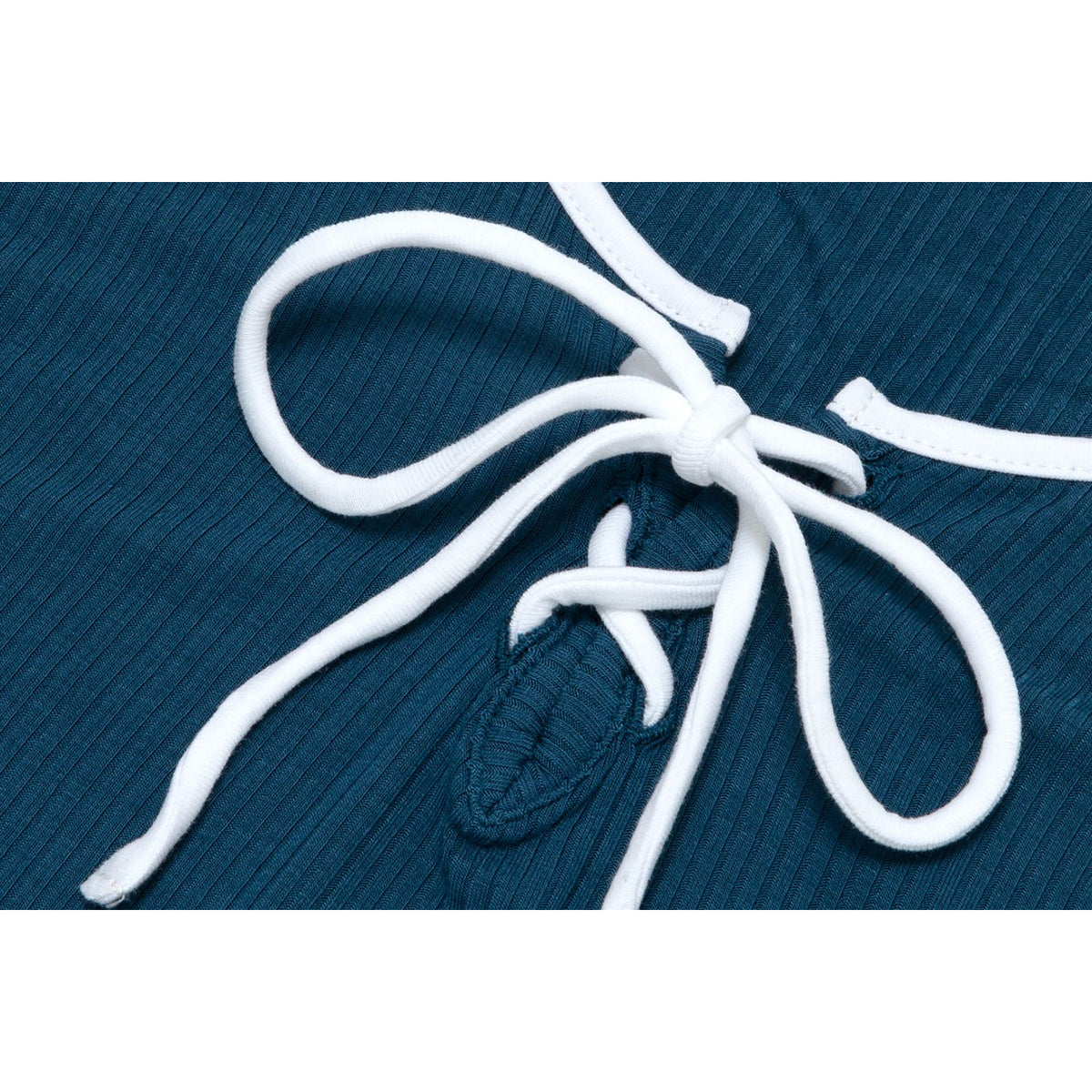 APEE LACE-UP CROPPED TOP LADIES