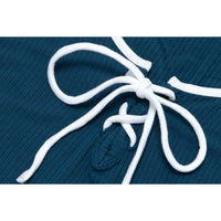 APEE LACE-UP CROPPED TOP LADIES