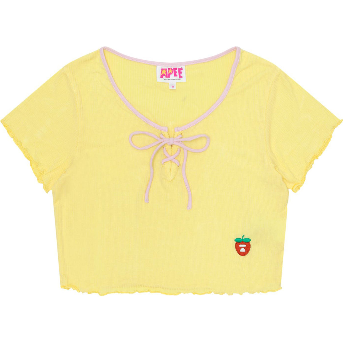 APEE LACE-UP CROPPED TOP LADIES