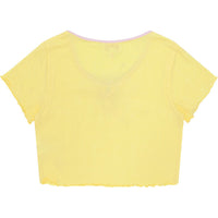 APEE LACE-UP CROPPED TOP LADIES