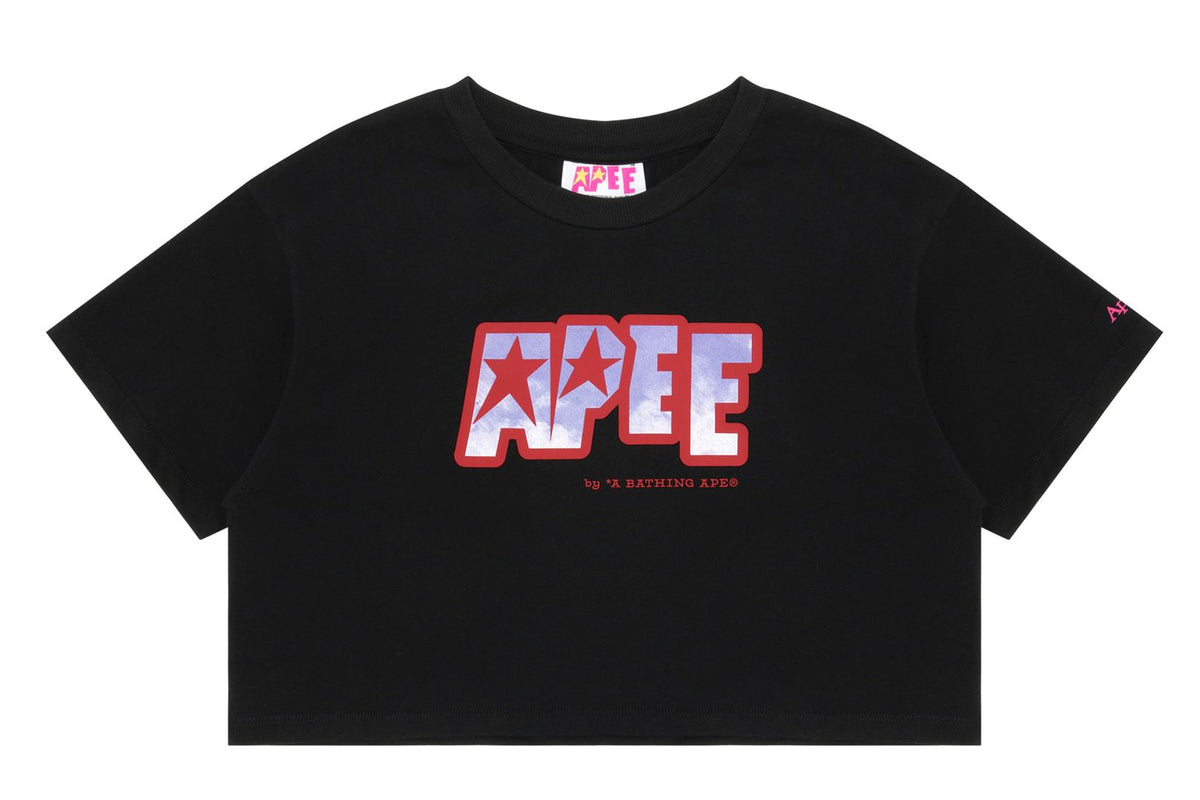 APEE LOGO PRINTED CROP TEE LADIES