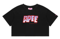 APEE LOGO PRINTED CROP TEE LADIES