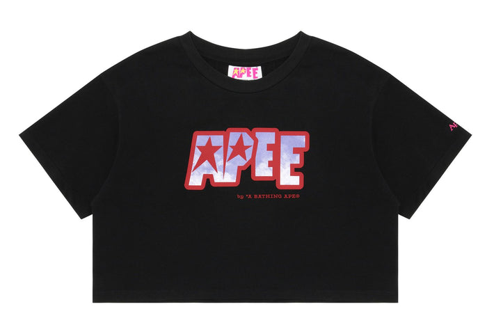 APEE LOGO PRINTED CROP TEE LADIES