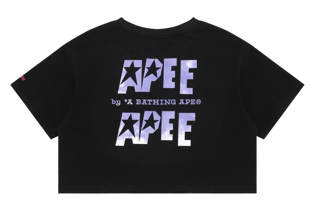 APEE LOGO PRINTED CROP TEE LADIES
