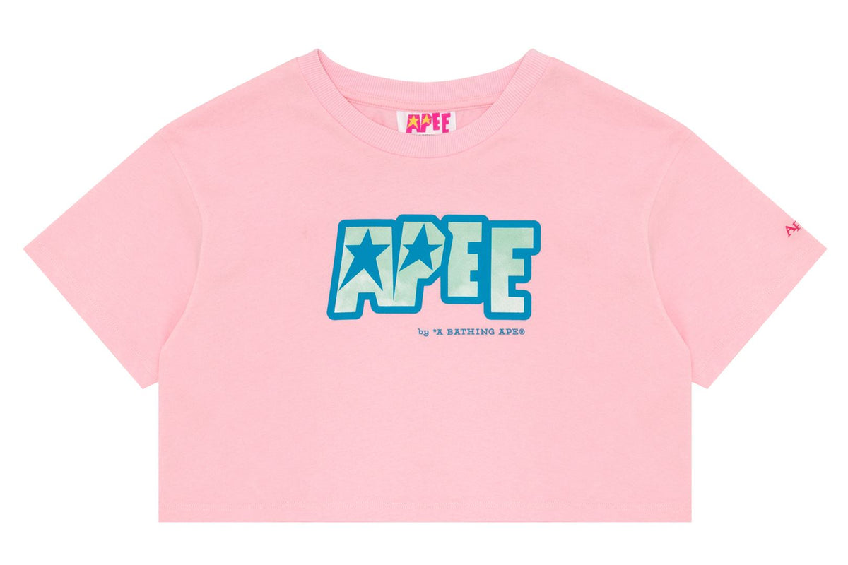 APEE LOGO PRINTED CROP TEE LADIES
