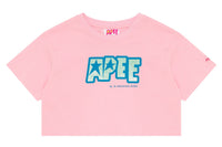 APEE LOGO PRINTED CROP TEE LADIES