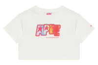 APEE LOGO PRINTED CROP TEE LADIES