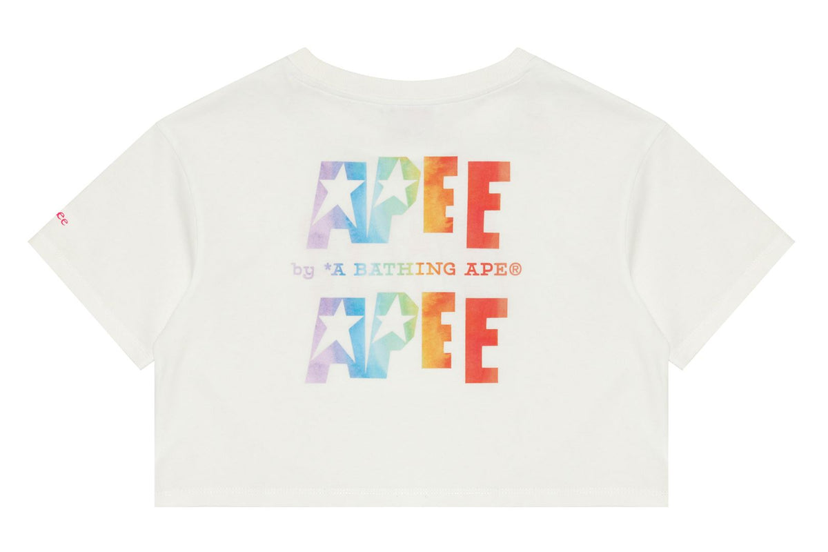 APEE LOGO PRINTED CROP TEE LADIES
