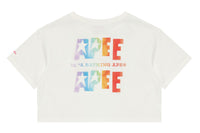 APEE LOGO PRINTED CROP TEE LADIES