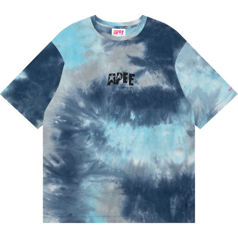 APEE TIE-DYE GRAPHIC SLIT TUNIC TEE LADIES