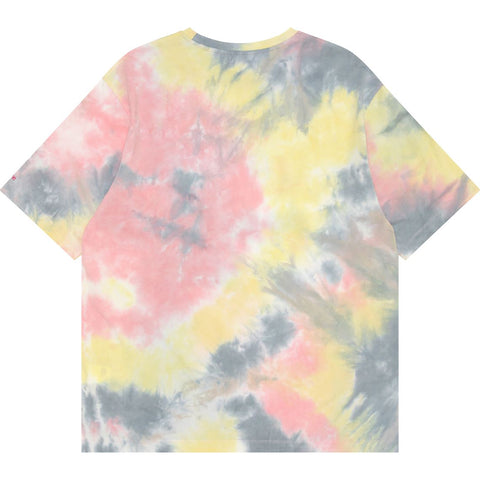 APEE TIE-DYE GRAPHIC SLIT TUNIC TEE LADIES