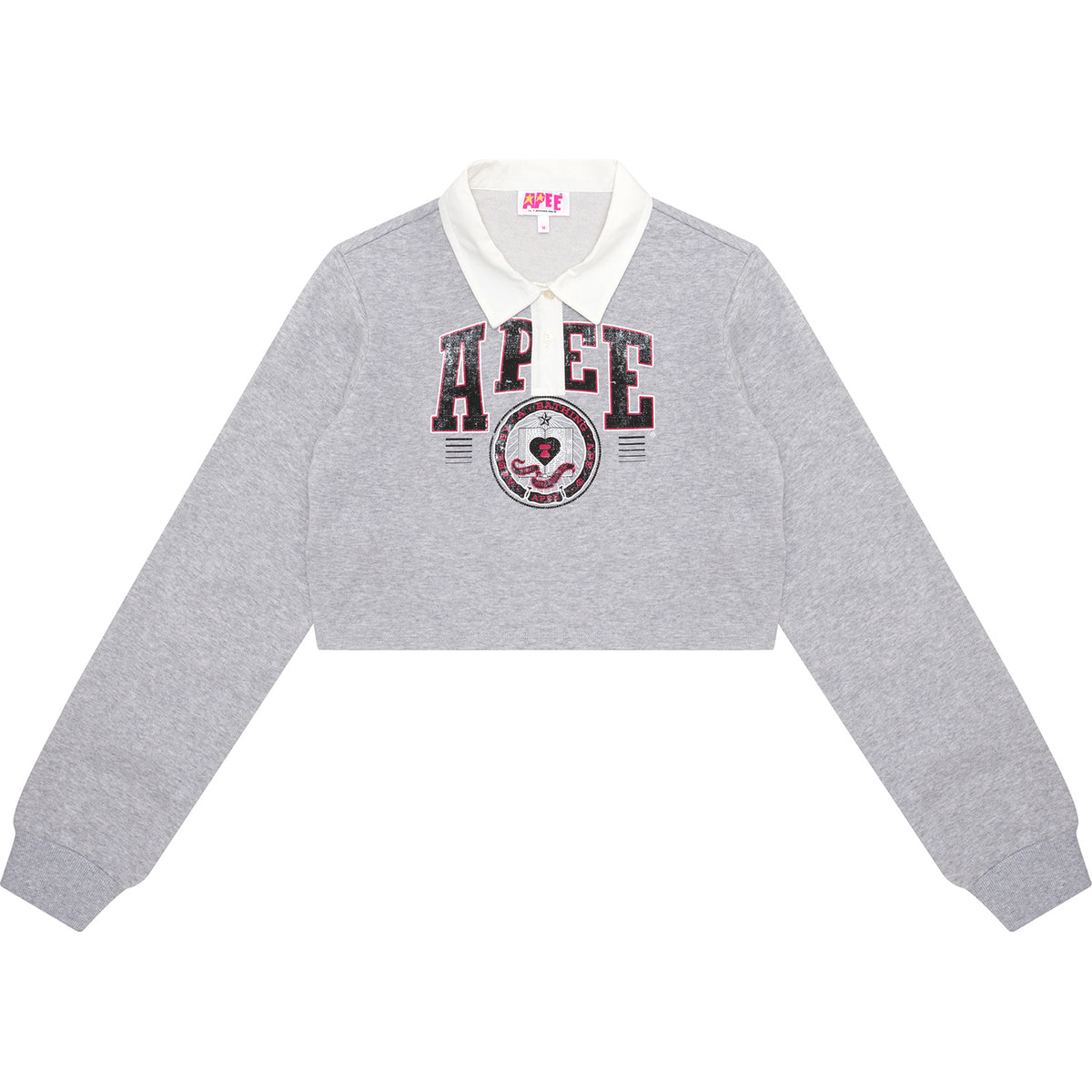 APEE CROPPED POLO SWEATSHIRT LADIES