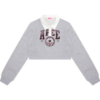 APEE CROPPED POLO SWEATSHIRT LADIES