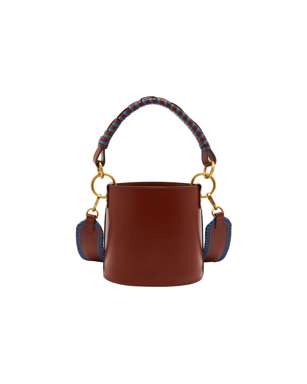 BAPY BRAIDED HANDLE LEATHER BUCKET BAG LADIES | us.bape.com