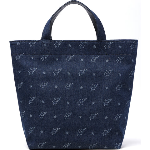 BAPY MONOGRAM DENIM TOTE LADIES