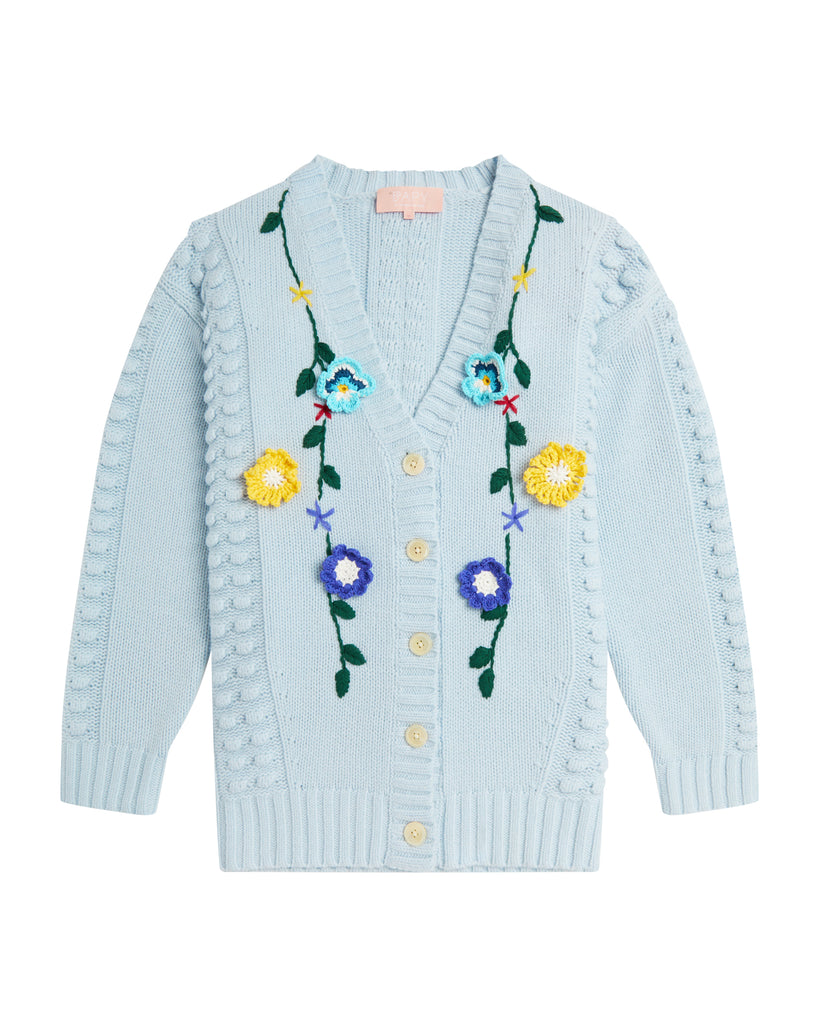 BAPY FLORALCROCHET MIDI CARDIGAN LADIES | us.bape.com