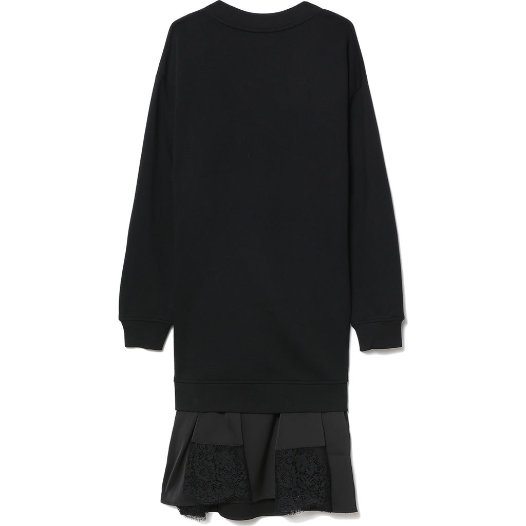 Sweatshirt Dress - Black - Ladies