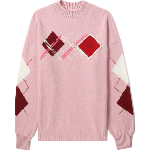BAPY CHECK SWEATER LADIES