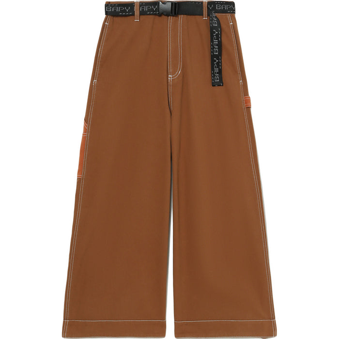 BAPY PANELS TWILL WIDE JEANS LADIES