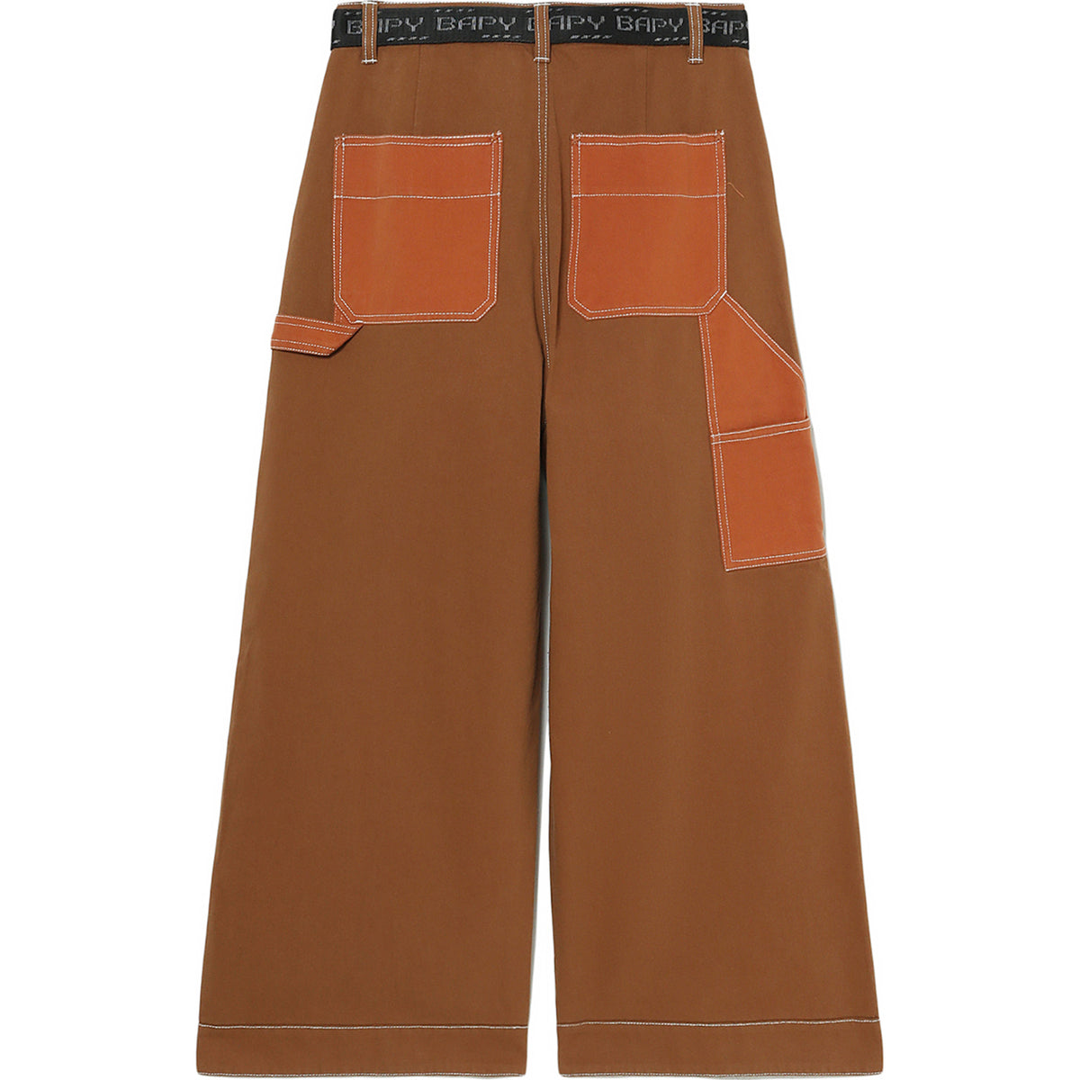 BAPY PANELS TWILL WIDE JEANS LADIES
