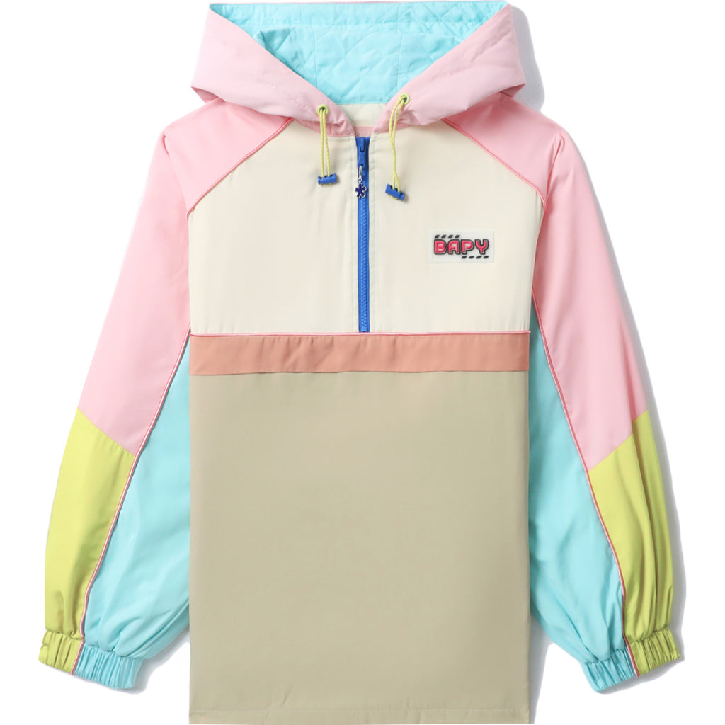 Ladies colour outlet block hoodie