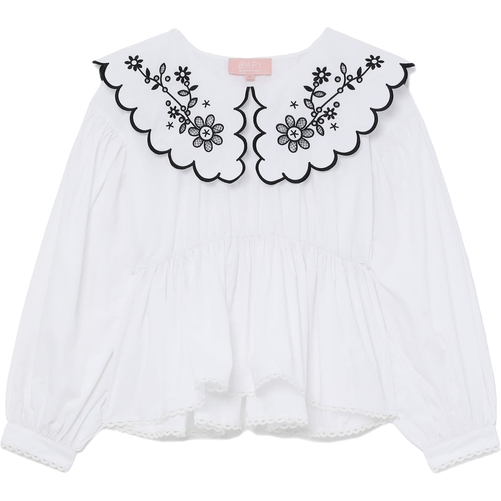 BAPY LACE COLLAR TOP LADIES