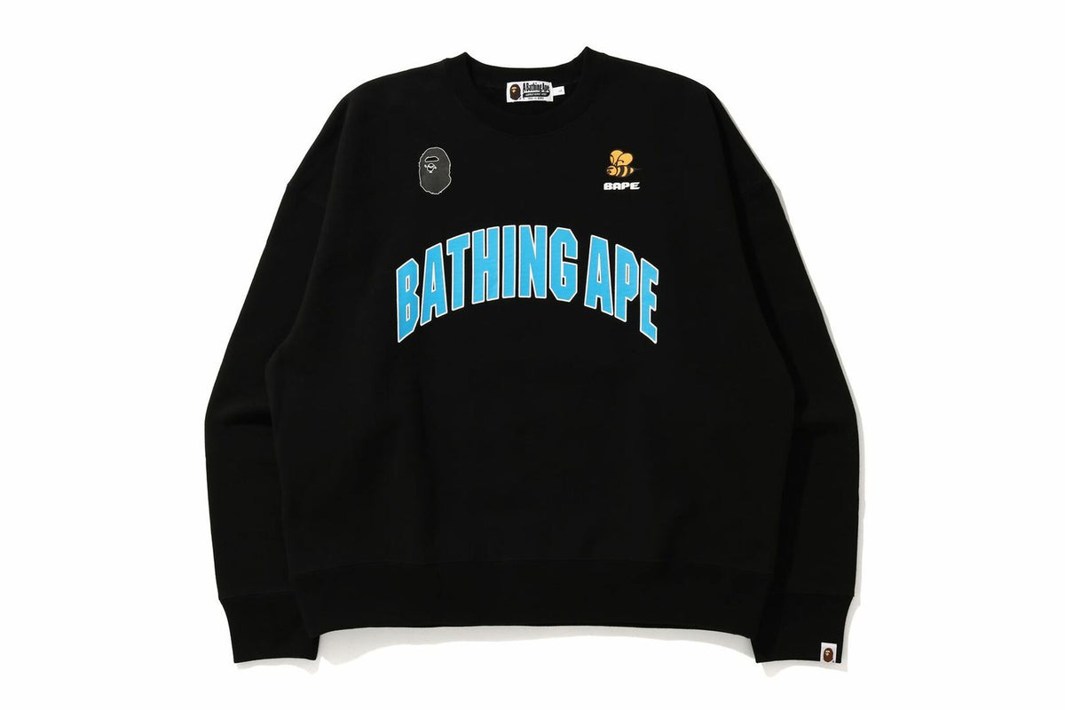 BUSY WORKS LOOSE FIT COLLEGE CREW NECK MENS