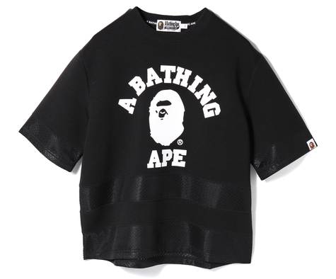 COLLEGE PANEL TEE LADIES – us.bape.com